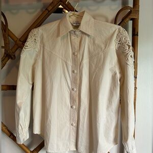 Vintage Lorraine Warby Western Embroidered Button Down